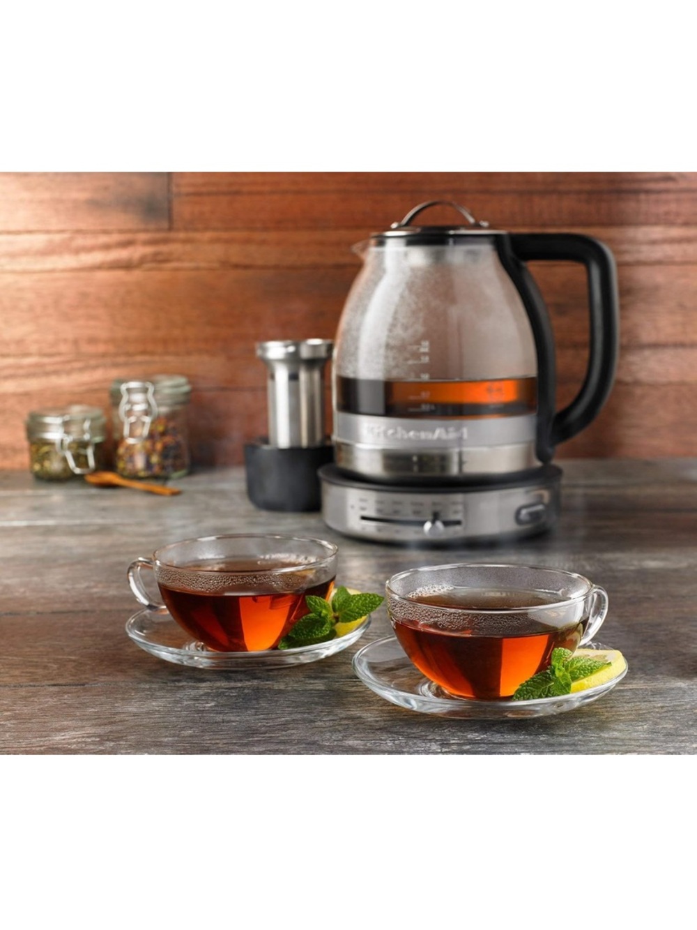 RARE KitchenAid Glass Tea Electric Kettle KEK1322SS 1.5 L Stainless Steel